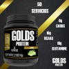 Suplemento Bcaas Glutamina Golds Protein 1kg 50servi Polvo