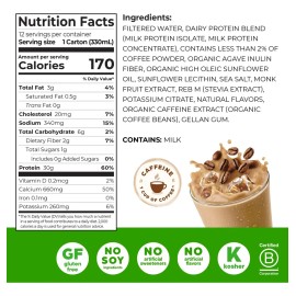 Orgain Batido De Proteínas Orgain 30 G, Café Con Leche, 325                                                                                           
