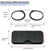 Lesebrille 3.5 Mini Nasenleser Clip für Männer und Frauen, flexible