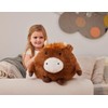 Warmies Highland Cow Supersized Soft Plush Toy Cushion, Cuddly Animals