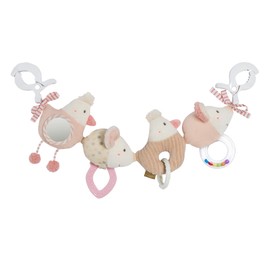 Fehn Pram Chain FeehnLAND, Baby Toy with Rattle and 2 Clamps