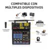 Winmix G4m Bluetooth Usb Mezclador Con Micrófono Inalámbrico