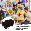 Men Short Black Wigs Soft Texture Breathable Adjust Net Firmly