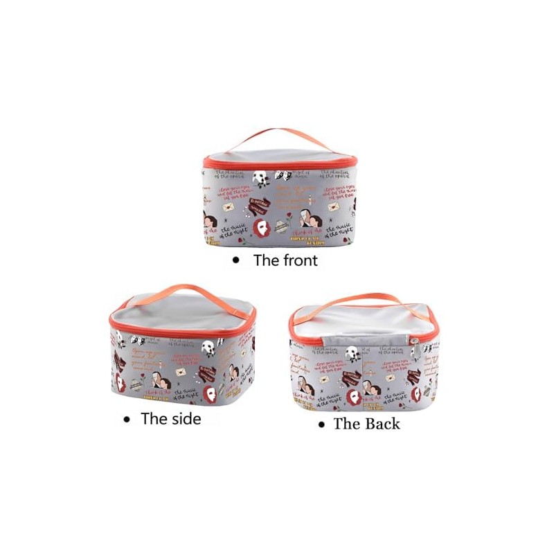 PXTIDY Opera Phantom Drama Inspired Travel Makeup Case Phantom's Mask