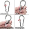 Spencer Locking Carabiner Clips 3.15'' 6 Pack-304 Premium Stainless Steel