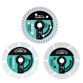 Diamond Cutting Discs Set - 3 Pieces 75 x 10 mm Carbide Wood / Concrete / Metal Cutting Blade for Cutting Wood, Granite, Marble, Concrete, Reinforcing Iron, Steel Plates LEKOMESH
