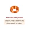 sourcing map 30pcs Countersunk Washers M3 Anodized Aluminum Alloy End
