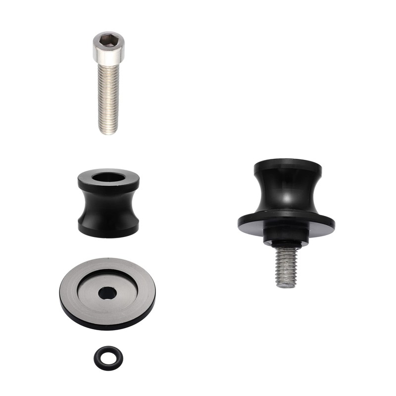 X AUTOHAUX 2 Pcs 8mm Metal Motorcycle Rear Stand Swing