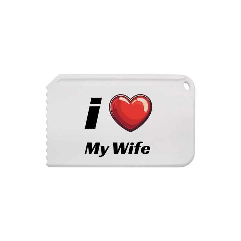 Azeeda 'I Love My Wife' Plastic Ice Scraper (IC00041514)