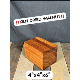 American 4"×4"×6 THICK Kiln Dried Black Walnut Turning Bowl Blanks Carving Wood