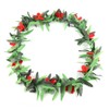 3pcs Assorted Color Hawaiian Leis Tropical Party Simulated Flower Leaf
