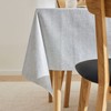 KP HOME Luxury Linen Look PVC Wipe Clean Table Cloth