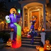 300cm Gigante Calabaza Sentada Inflables de Halloween para Exteriores