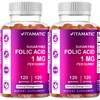 Vitamatic Folic Acid Gummies 1000 mcg (1 mg) - an