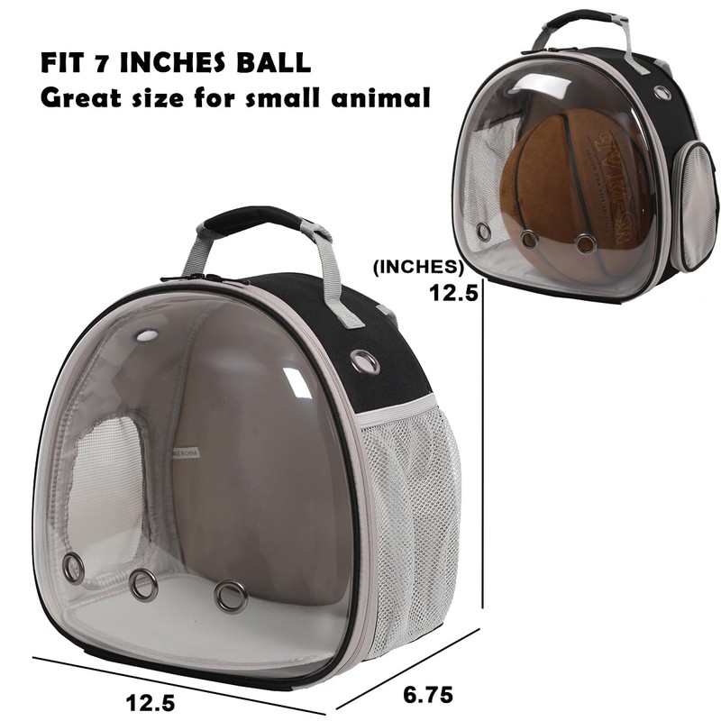 Guinea Pig Backpack Carrier, Bearded Dragon Carrier Backpack with Clear