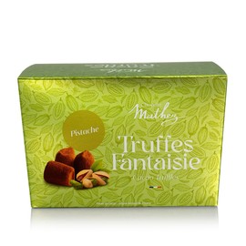 Mathez French Chocolate Truffles with Pistachio, 8.8oz Box