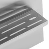 Stainless Backsplash Behind Stove With Shelf, 30 x 30.7 Inch