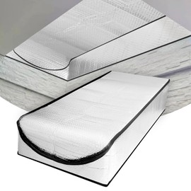 Attic Stairs Insulation Cover for Pull Down Stairway, R-Value 15.5, Extra Thick, Air Tight Attic Stair Cover Door Stairway Ladder Insulator Cover with Easy Zipper Access 54" x 26" x 11"