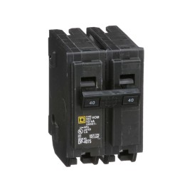 SCHNEIDER ELECTRIC Square D HOM240 Square D Miniature Circuit Breaker 40A 120/240 Volt