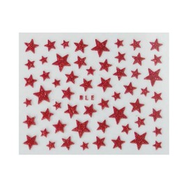 Generic Glitter Stars Independence Day July 4 Star Nail Decals Stickers Red Nail Wraps Art Stickers Manicure Supplies for Women for Home Nails Full Long Lasting Easy Apply and Remove