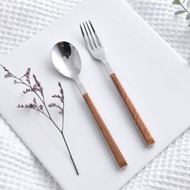 (NS Home Shopping) Quidnovi Retro Cutlery 4-Person Dessert Set_Spoon and Fork Set_Housewarming Gift.. / (NS홈쇼핑)퀴드노비 레트로 커트러리 4인 수저 디저트 세트스푼 포크 세트집들이 선물..