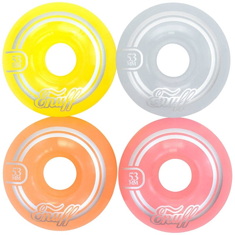ENUFF Refresher II Wheels, Pastel Mix (Multi-Colour), 53 mm
