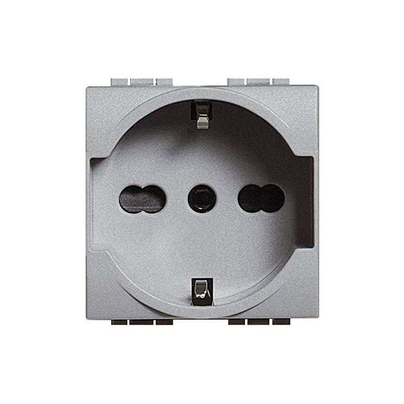 Legrand Steckdose Living&Light Aluminium NT4140/16