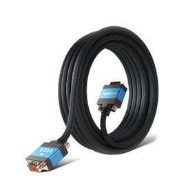 MutecPower 10m VGA Kabel 15pol - Full HD S-VGA Monitorkabel D-Sub Stecker 1080p Vga Videokabel Geeignet für: Monitore, Fernseher (LCD/Plasma), Projektor, PC, Notebooks - Schwarz 10 Meter