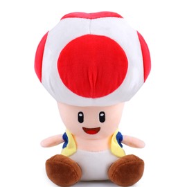 Forninc 1 x Mushroom Cuddly Toy, Mari Cuddly Toy, Mushroom Toy, Mari Plush Figure, Mari Plush, Mari Stuffed Toy, Children's Gift, Plush Toys for Children, 26 cm