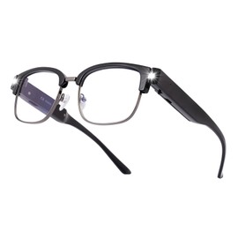 OUSHIUN 200% Magnifying Glasses with Light,USB Rechargeable LED Lighted Magnifying Eyewear,Hands Free Head Magnifier for Close Work