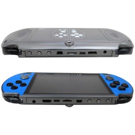 Upgraded New 128Bit X7 Plus Handheld Game Console, 5.1 Inch Portable Retro Game Console 8G Built-in 10,000 Games, Classic Game Console Game boy Birthday Gifts Presents (Blue)