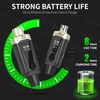 Kadjuh Wireless XLR Transmitter and Receiver& Wireless Guitar Transmitter Receiver,Rechargeable