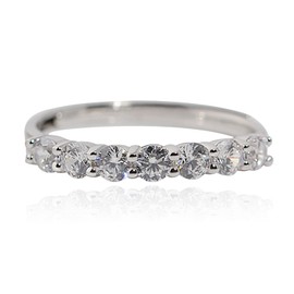 Meissa Couple Rings Sterling Silver Dainty Wedding Bands Men and Women Promise Rings Cubic Zirconia Matching Ring Size Adjustable (2.7mm Width)