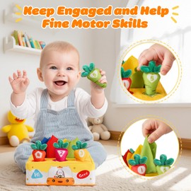 Baby Tissue Box Toy for 6 Months Old, Baby Toys 6-12 Months, Montessori 7 8 9 Month Babies Toys, Crinkle Infant Sensory Box, Gifts for 6 7 8 9 12 Months, Early Learning Boy Girl Gifts