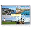 Plymouth England United Kingdom Souvenir Acrylic Fridge Magnet (Standard: 70x45mm)