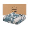 Sushing Luxury Printed Fleece Warm Blanket, Soft Lightweight Velvety Plush