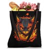 Burning Hellcat with Flames for Fire Sport training Tote Bag