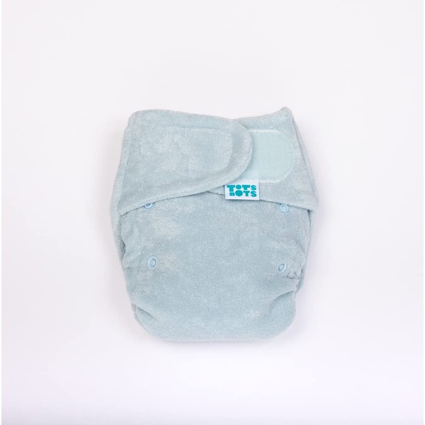 TotsBots Bamboozle Reusable Nappy - Eco-Friendly Reusable Nappies for Babies & Toddlers - Made from Bamboo - Mist Size 3 (35lbs+)