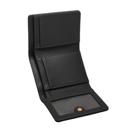 Fossil Women's Logan Tri-Fold Wallet, black