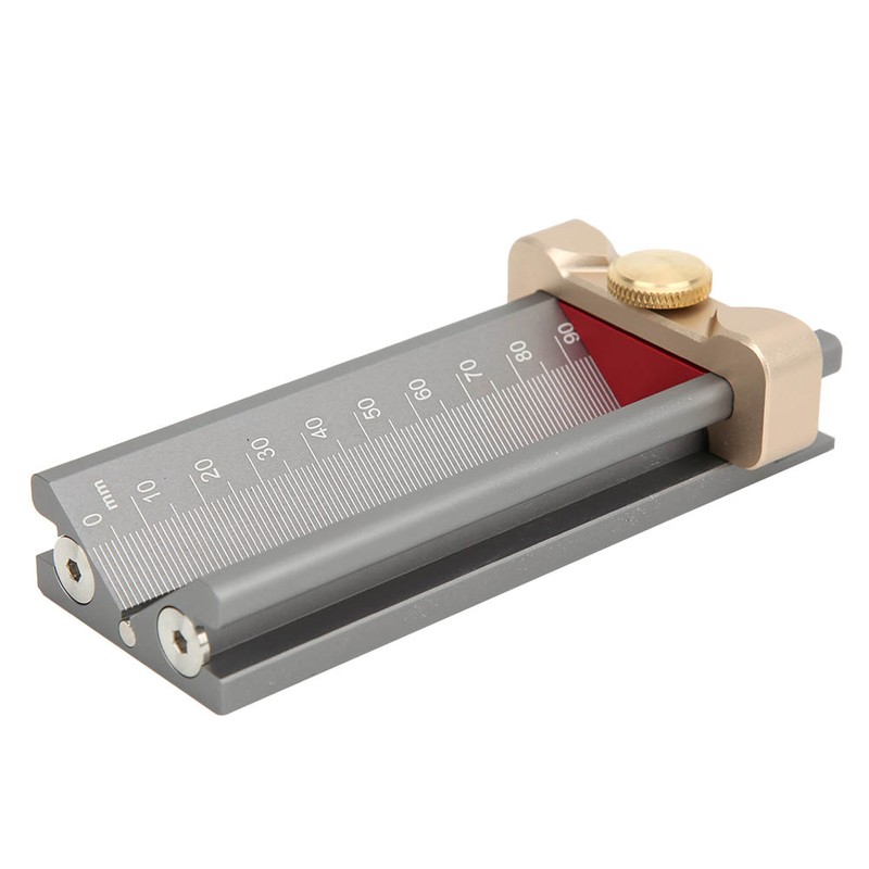 Woodworking Drill Locator Aluminium Alloy Height Measuring Positioner with Magnetic