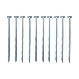 FastCap PowerHead Wood Screws with Oversized Flat Head - Self-Tapping Point - 3", #2 Square Drive, Zinc Finish, 150-Pack - 02193