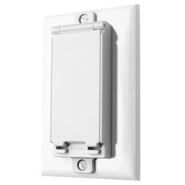 Light Switch Guard, ILIVABLE Child Proof Switch Plate Cover Prevents Kids or Accidental Turned On/Off Switch While Allowing Access (White, 2 Pack)