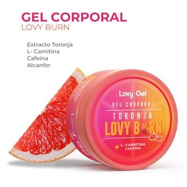 LOVY CARE Pack 2x1 Gel Corporal de Toronja Sport con L-Carnitina  Mentol  Cafena, 250 ml cu, Refrescante, Reafirmante y Tonificante                   