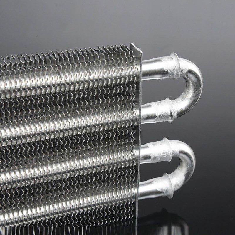 G-PLUS Universal Silver 4 Row AN6 Radiator Remote Aluminum Transmission