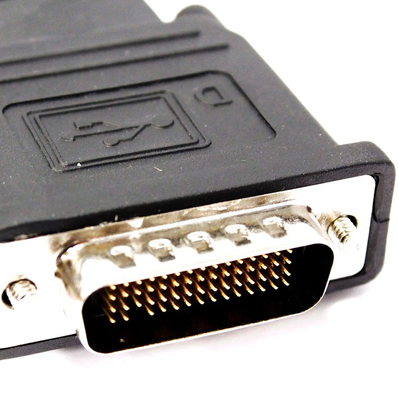 BeMatik - Duplicator Cable DMS59-Male to DVI-I-2X female 15cm