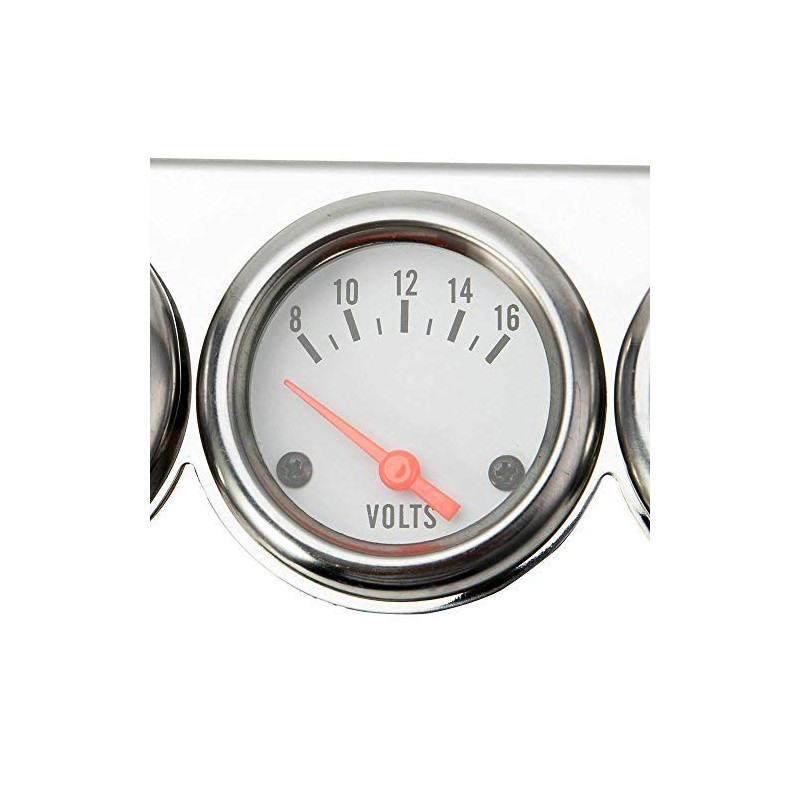 MASO 2'' Inch 52mm Oil Temp Oil Pressure Volts Triple
