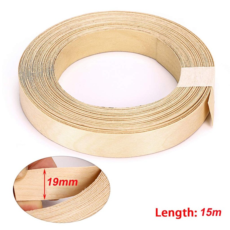 Skelang Maple Wood Veneer, Edging Tape, Iron-on Veneer for Shelf,