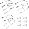 IDGGDI 6 Pack Picture Rail Hooks and Wire Hanging System,