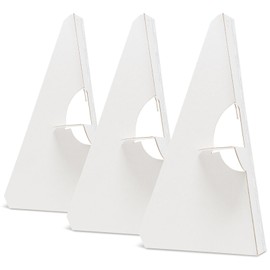 Lineco, 50 Pack Cardboard Easel Backs 12 Inch, Self Stick Single Wing Stand, Display Signs, Cards, Photographs, Brochures, Posters, Craft Projects, White