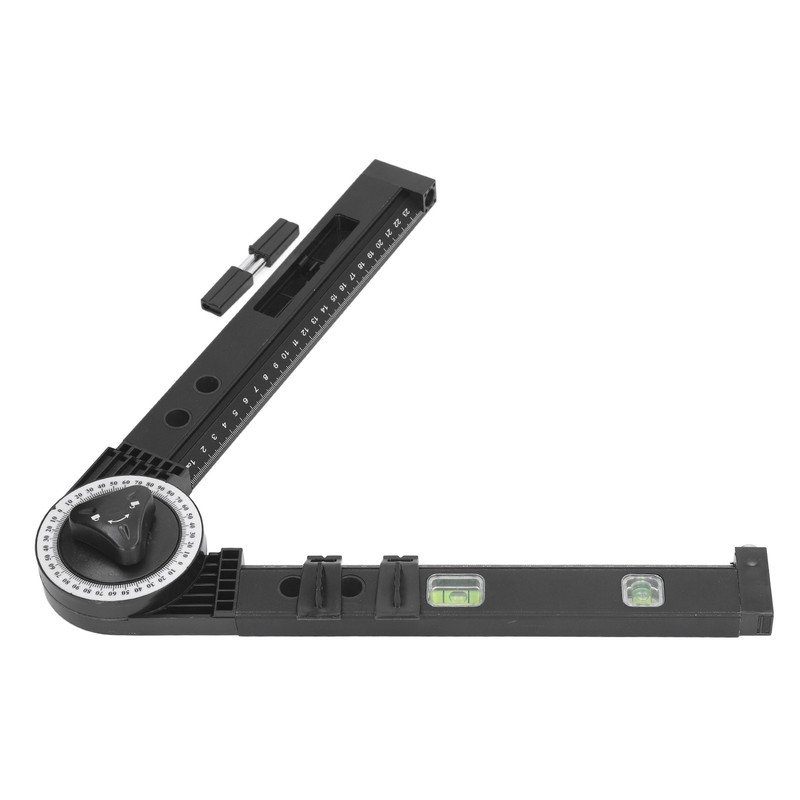 Woodworking Protractor Tool with Spirit Level Gauge Angle Finder Protractor